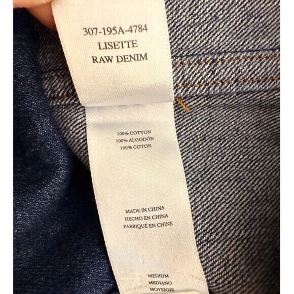 Rails Lisette Denim Mini Shirt Dress Women’s‎ Medium Blue Raw Hem NEW $248 - Picture 6 of 6